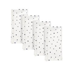 Lenox Everyday Flatware Blue Bay Dot Dinner Napkins, Set of 4