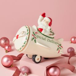 Alternative view of Lenox Everyday Flatware Holiday Santa Airplane Cookie Jar