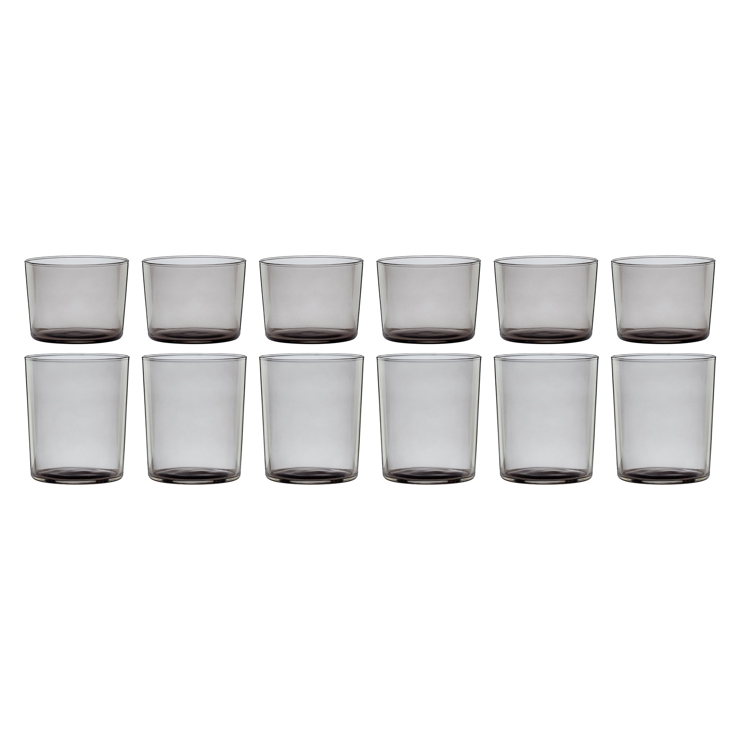 Lenox Everyday Flatware Stackables Smoke Short & Tall Glasses 12-Piece Set - Image 2