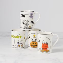 Lenox Everyday Flatware The Great Pumpkin Mugs, Set of 4