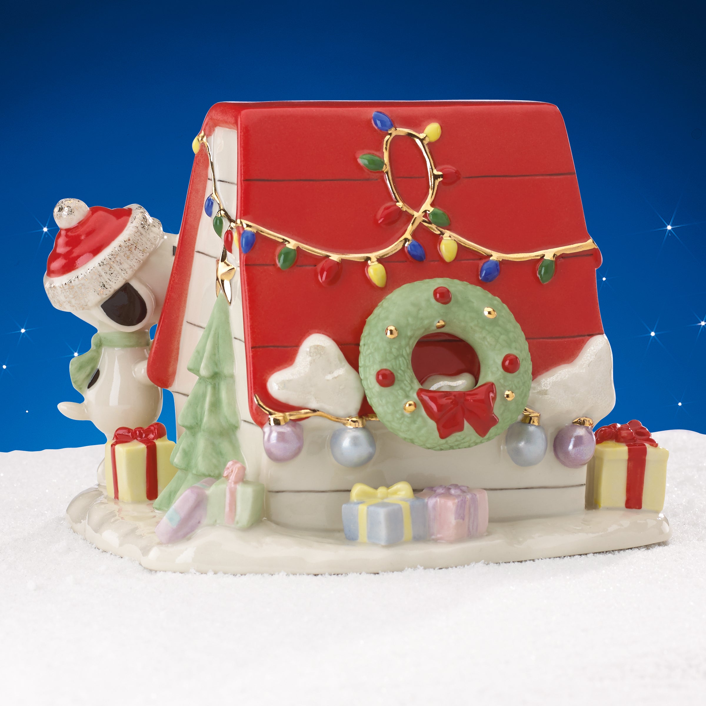 Lenox Everyday Flatware Snoopy's Christmas Decor For You Figurine - Image 3