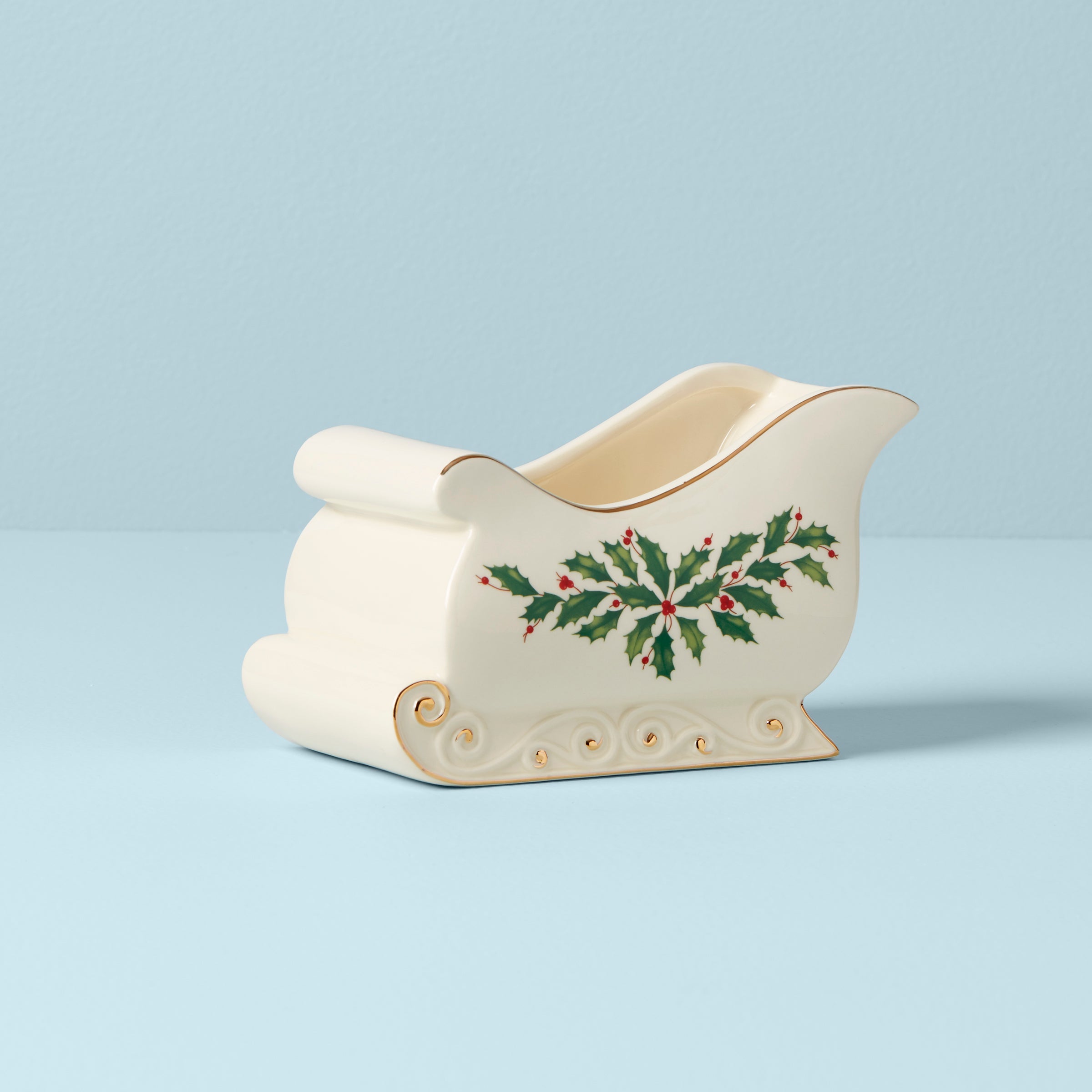 Lenox Everyday Flatware Holiday Sleigh Candy Dish