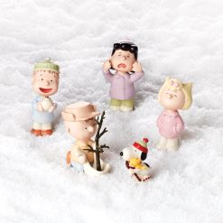 Lenox Everyday Flatware Peanuts A Charlie Brown Christmas 5-Piece Figurine Set