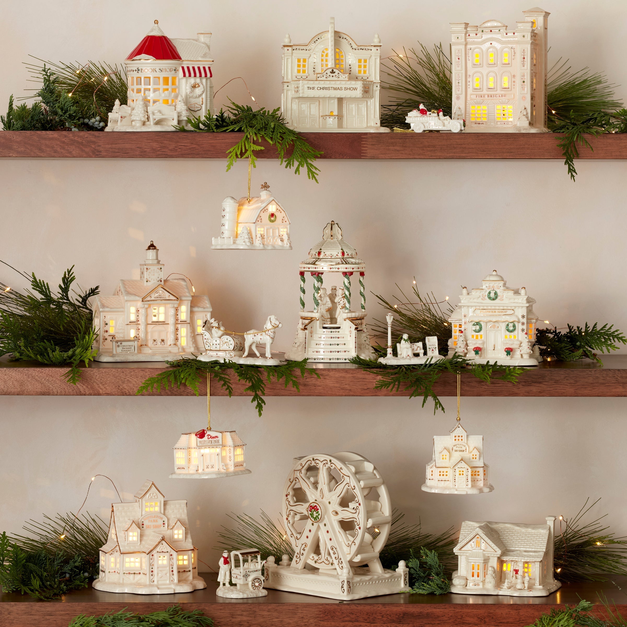 Lenox Everyday Flatware Mistletoe Park 3-Piece Lit Figurine Starter Set - Image 6