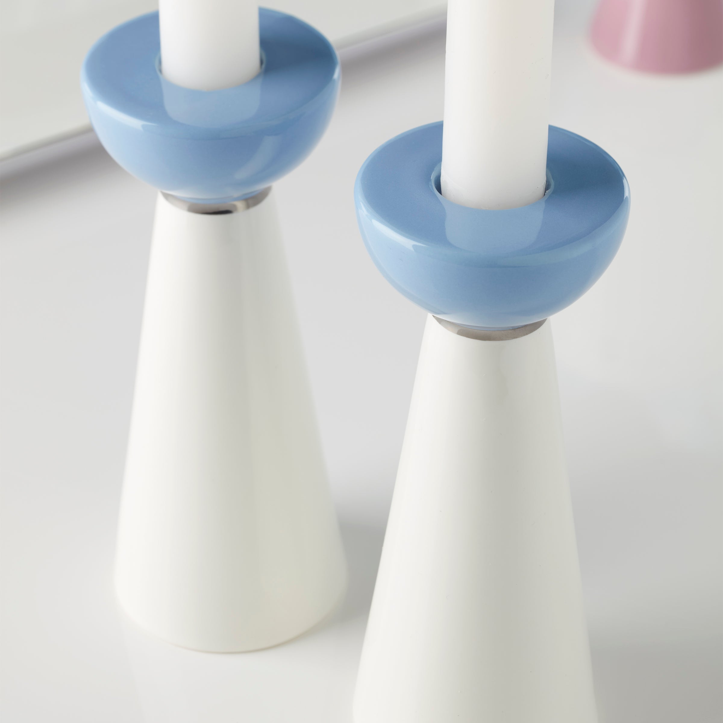 Lenox Everyday Flatware Oak Street Candlestick Holders, Set of 2 - Image 3