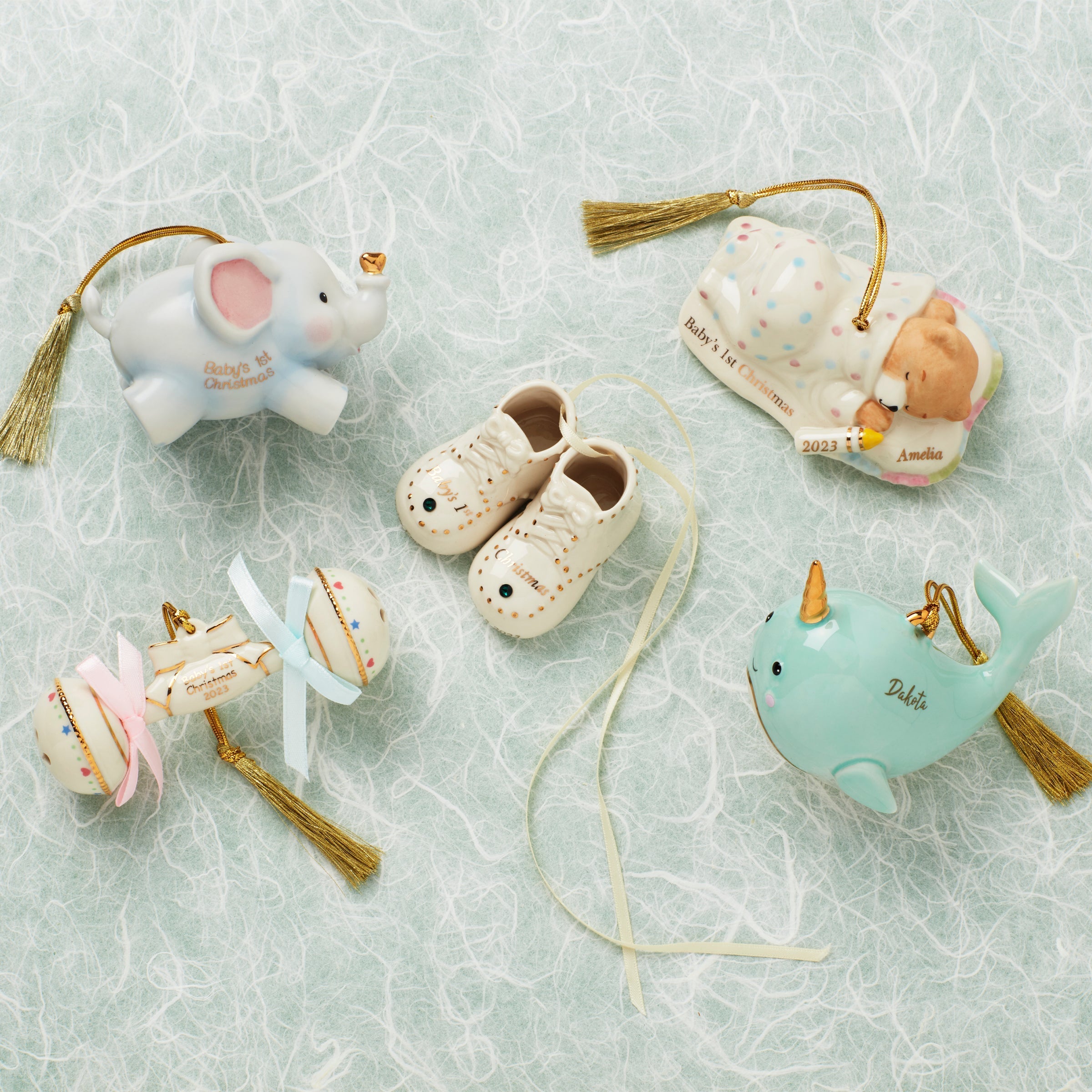 Lenox Everyday Flatware Personalized Narwhal Ornament - Image 3
