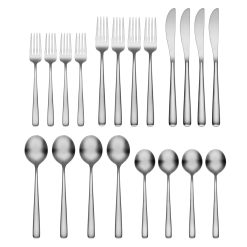 Alternative view of Lenox Everyday Flatware Lorenn Satin 20-Piece Flatware Set