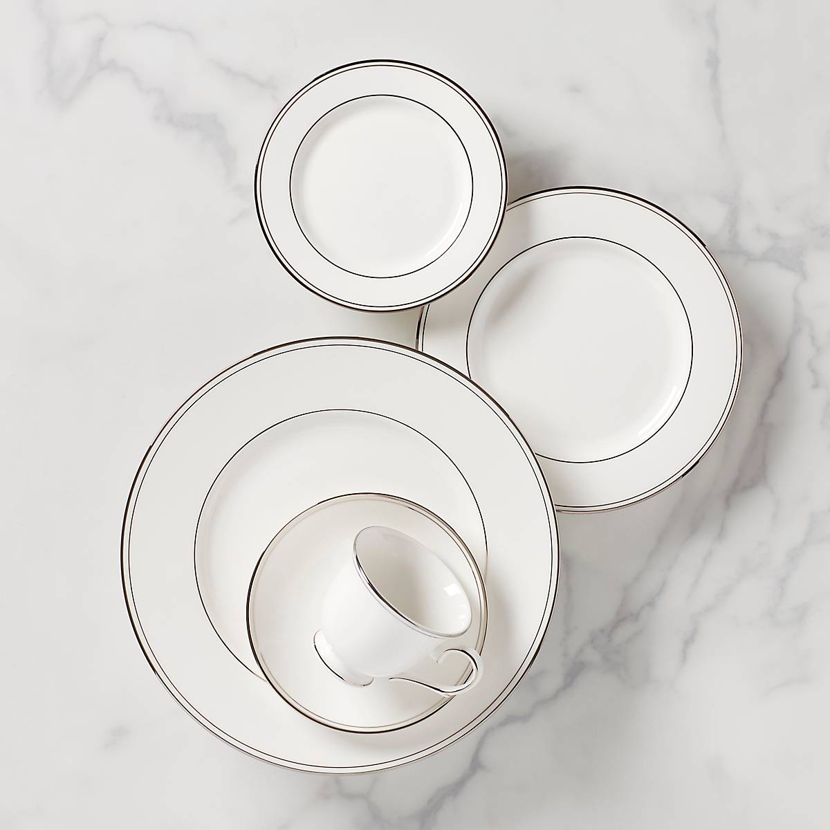 Lenox Everyday Flatware Federal Platinum 5-Piece Place Setting