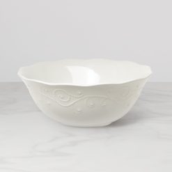 Lenox Everyday Flatware French Perle White Large Serving Bowl