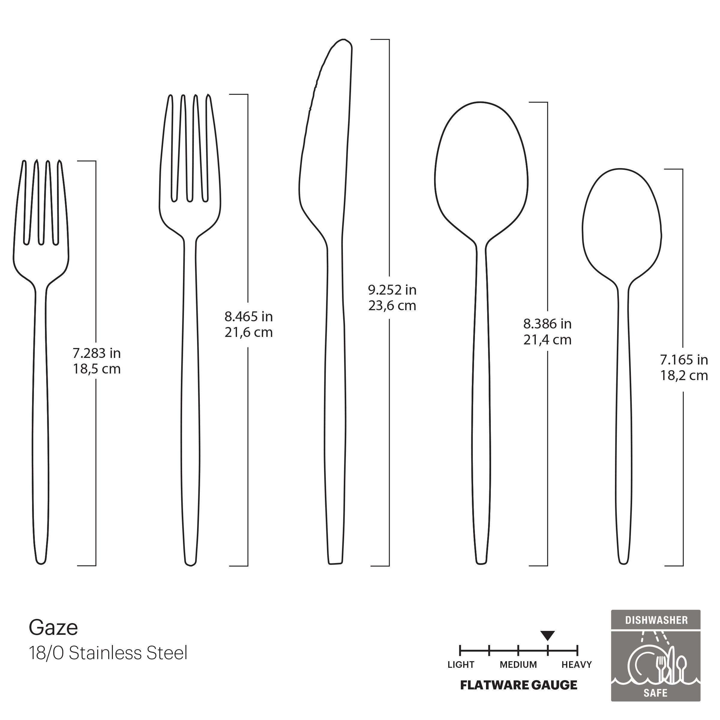 Lenox Everyday Flatware Gaze Champagne Satin 20-Piece Flatware Set - Image 15