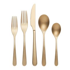 Lenox Everyday Flatware Kenbrook Champagne Vintage 20-Piece Flatware Set