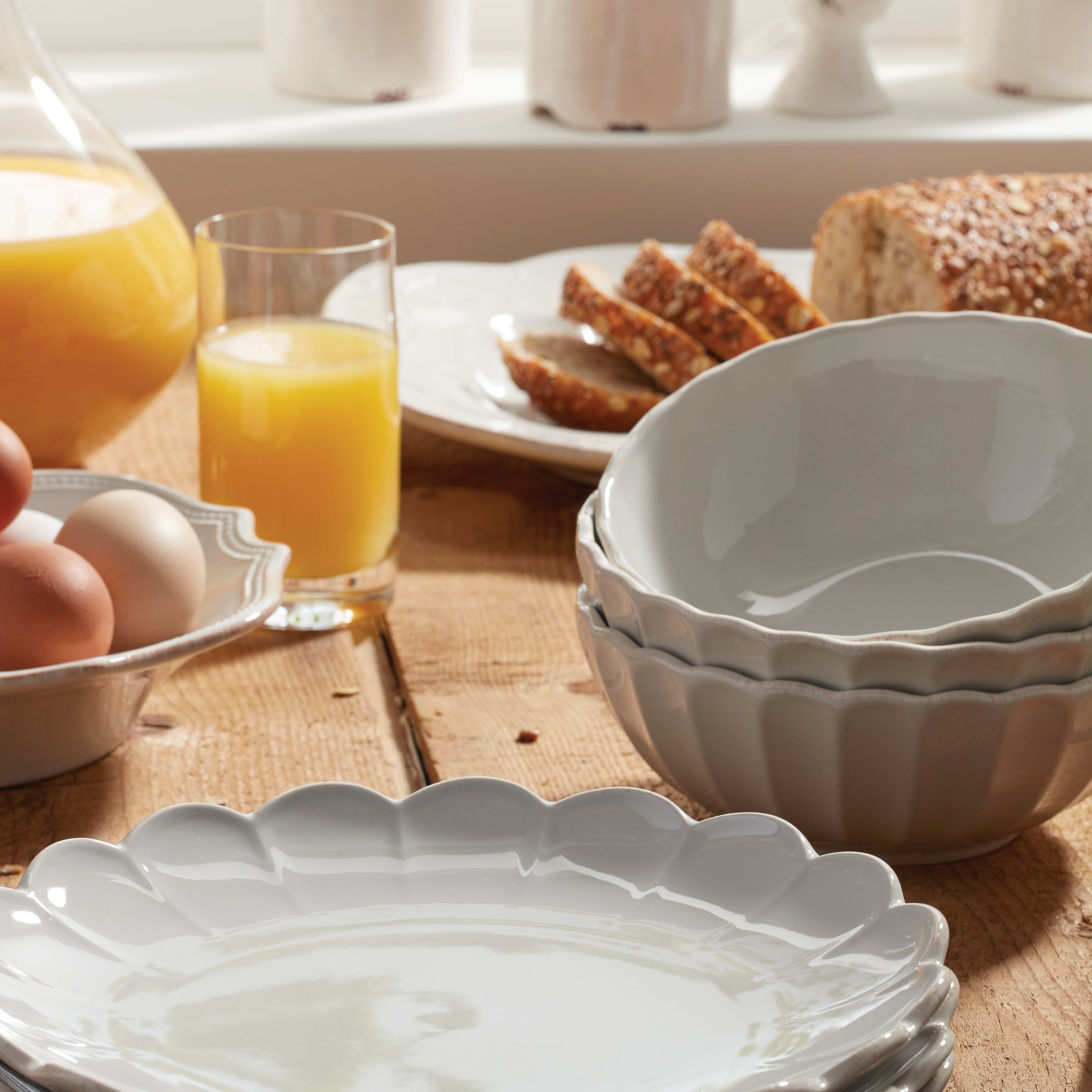 Lenox Everyday Flatware French Perle Scallop White All-Purpose Bowls, Set of 4 - Image 10