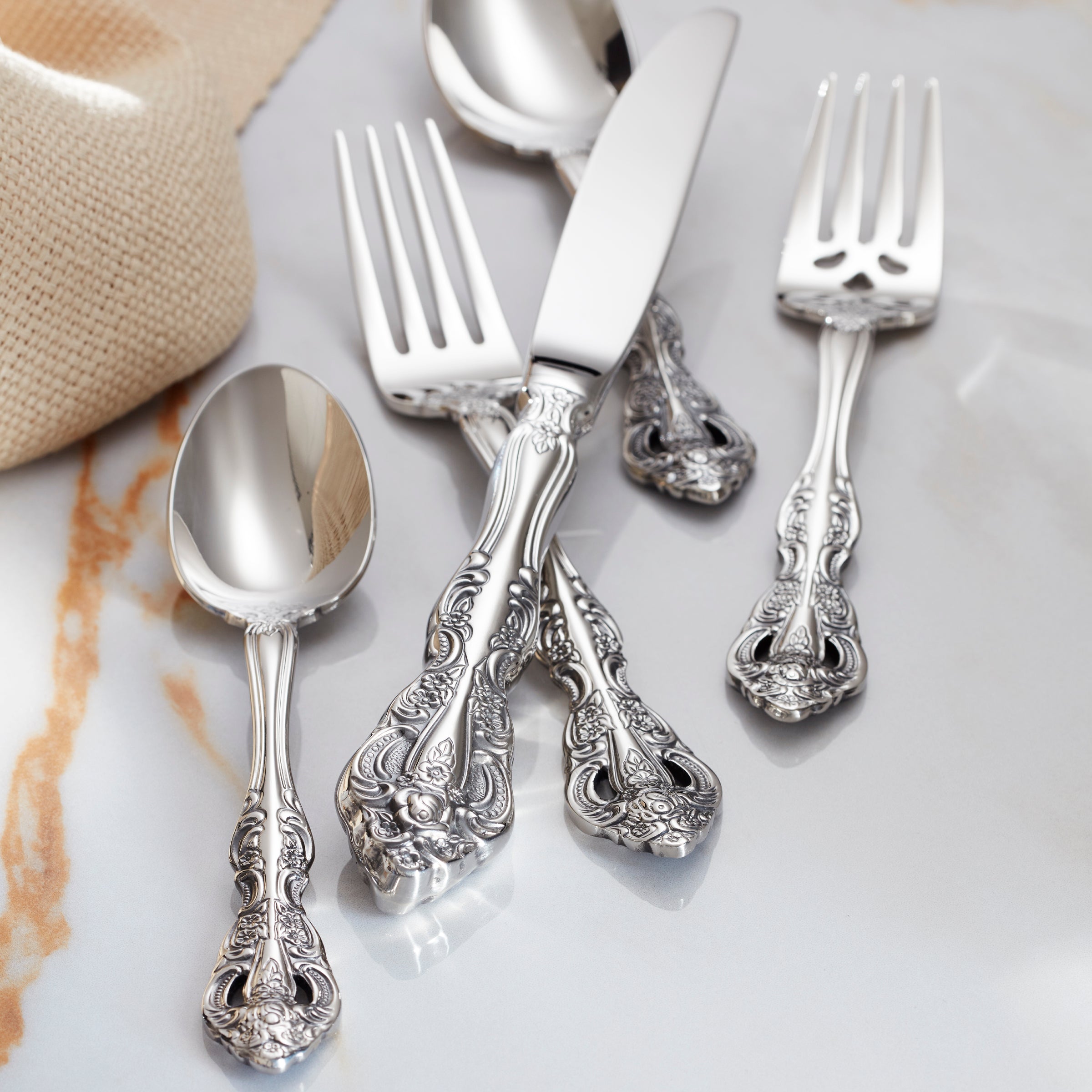 Lenox Everyday Flatware Michelangelo 5-Piece Place Setting - Image 2