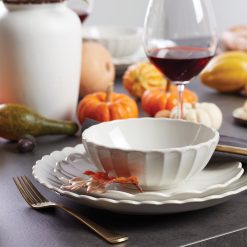 Alternative view of Lenox Everyday Flatware French Perle Scallop White 18-Piece Dinnerware Set