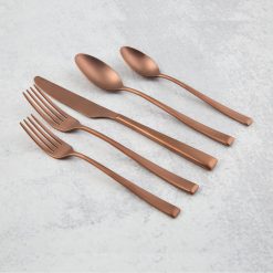 Alternative view of Lenox Everyday Flatware Marlise Copper Satin 20-Piece Flatware Set