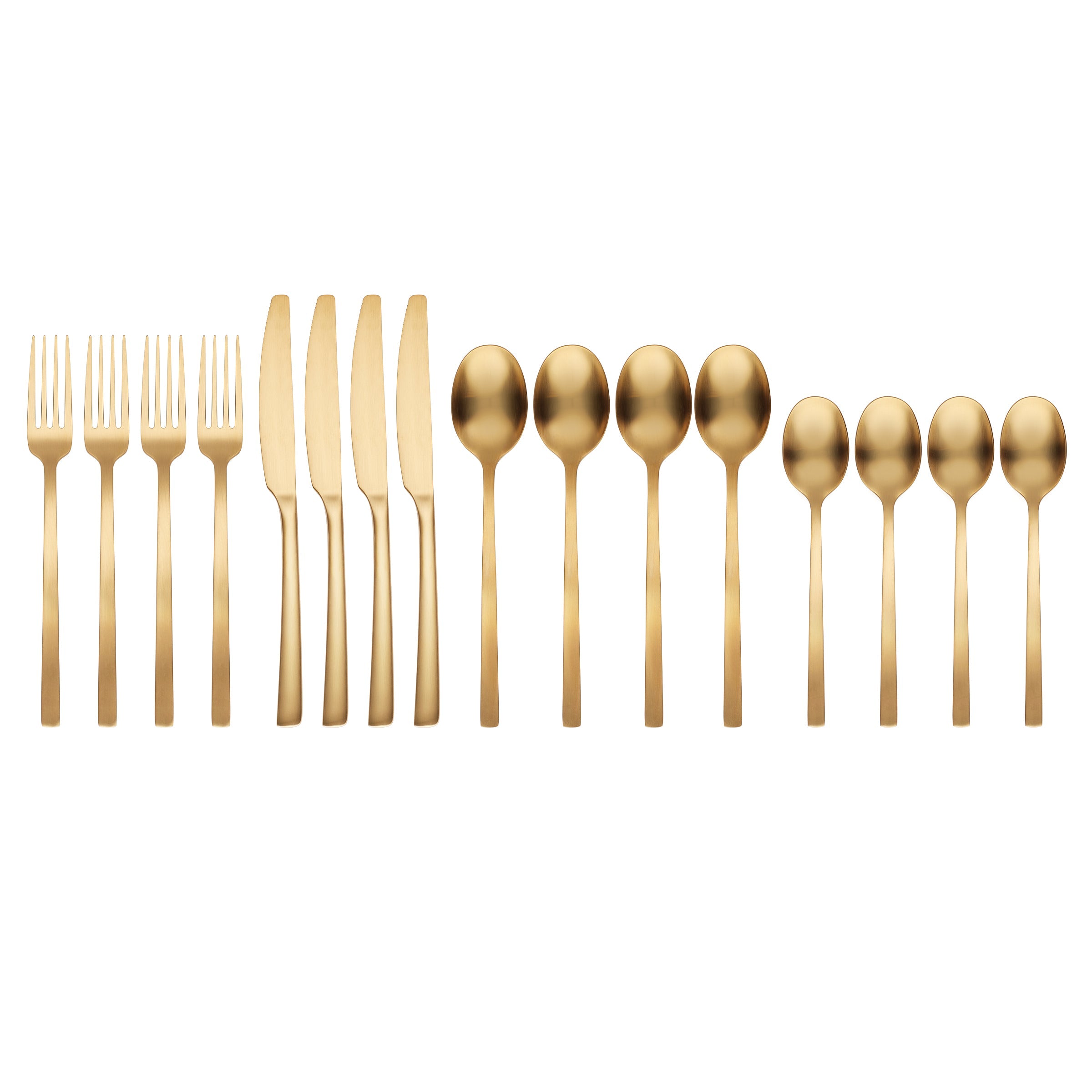 Lenox Everyday Flatware Beacon Gold Satin 16-Piece Flatware Set - Image 2