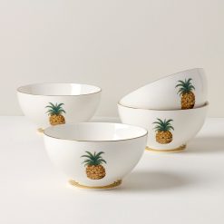 Lenox Everyday Flatware British Colonial Bamboo Rice Bowls, Set of 4