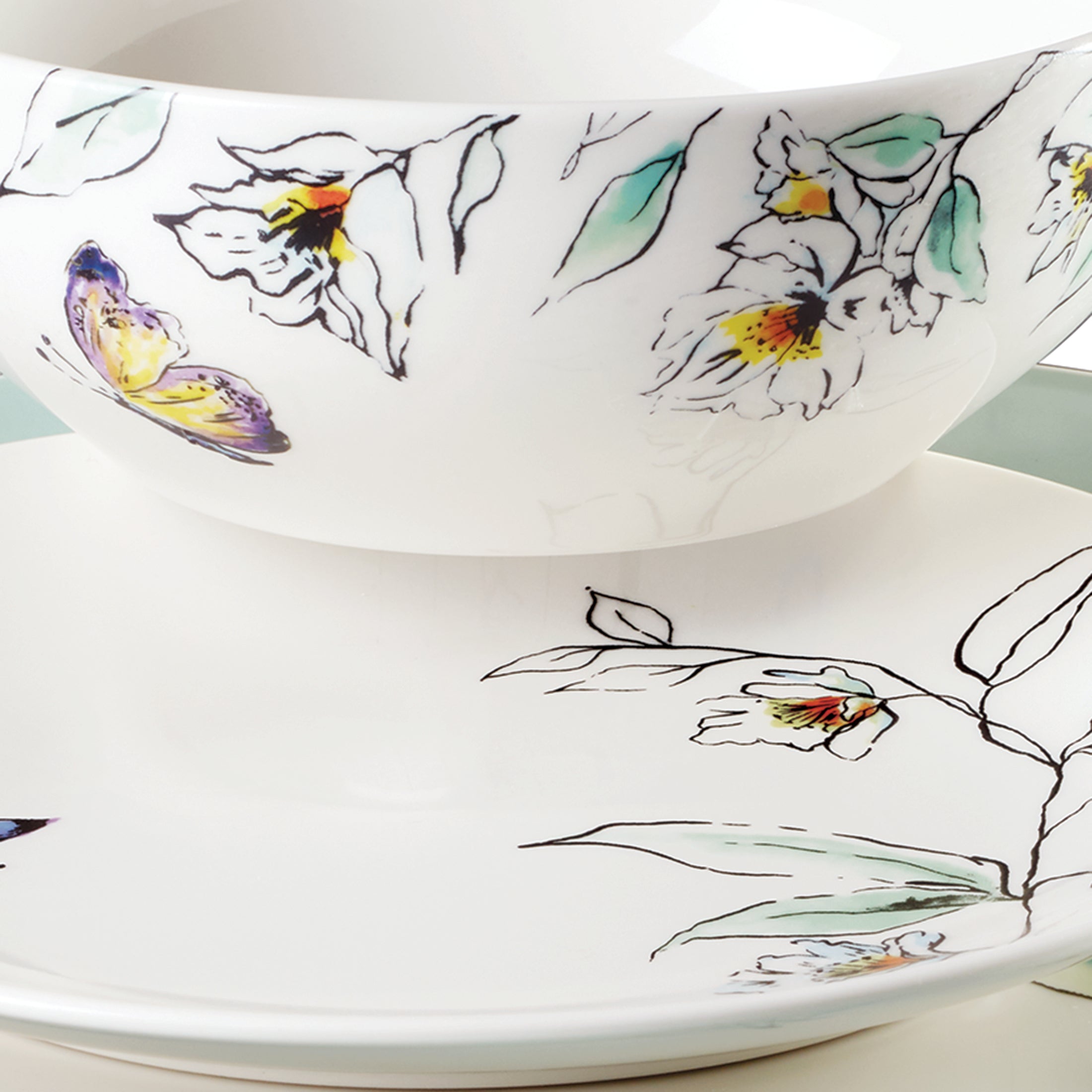 Lenox Everyday Flatware Botanica 12-Piece Dinnerware Set - Image 5