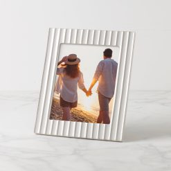 Lenox Everyday Flatware French Perle Scallop White 8x10 Photo Frame
