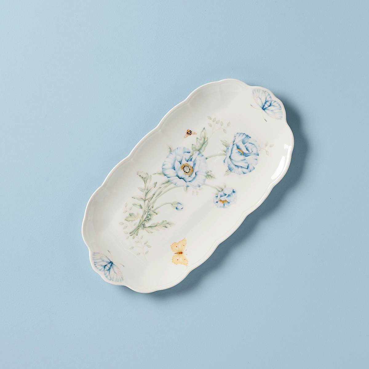 Lenox Everyday Flatware Butterfly Meadow Oblong Sandwich Tray