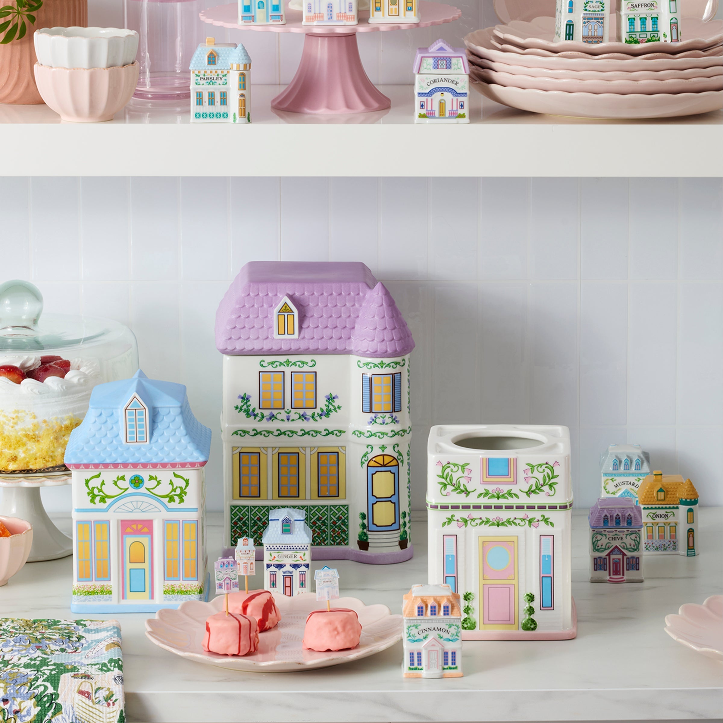 Lenox Everyday Flatware Lenox Spice Village House Canisters, Set of 3 - Image 6