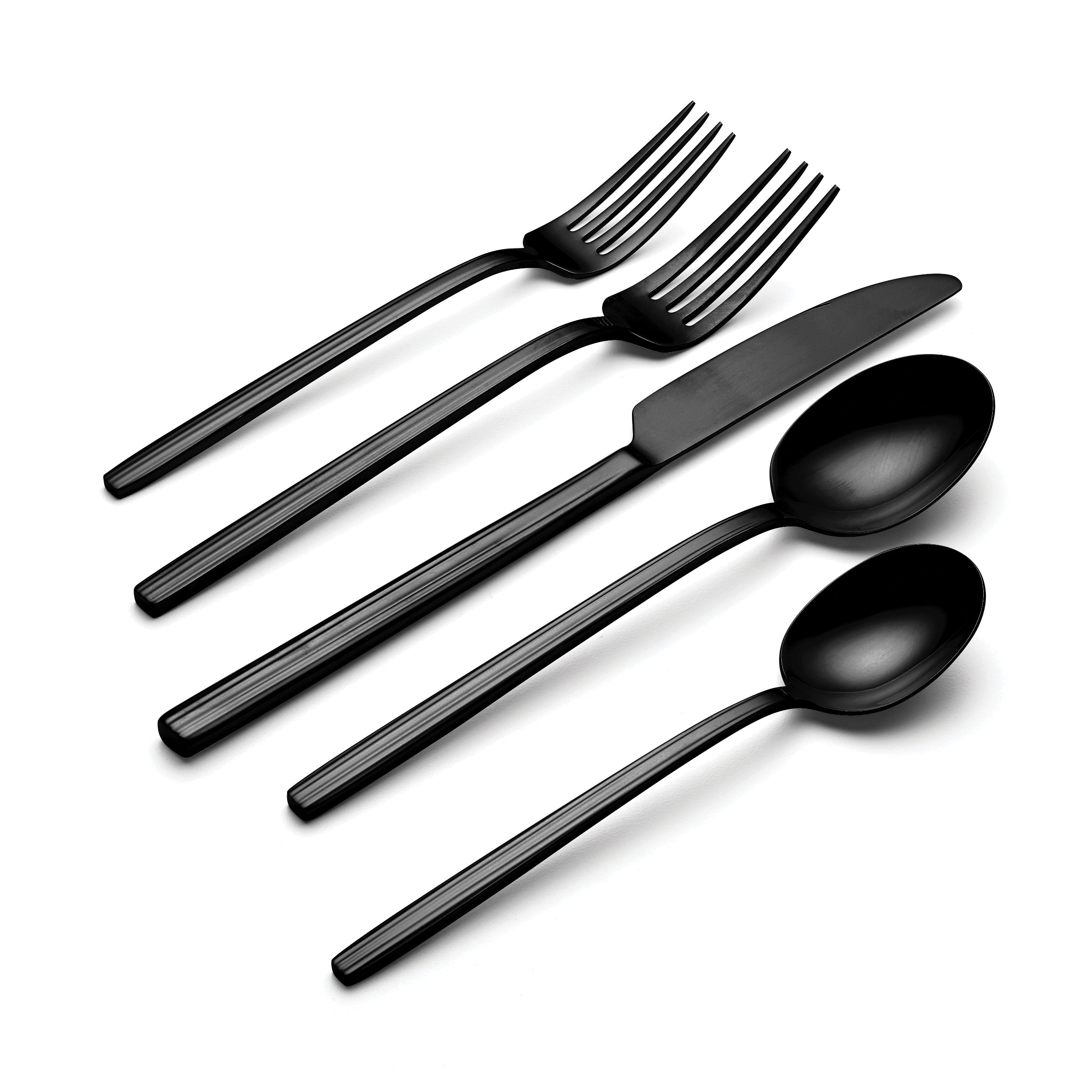 Lenox Everyday Flatware Dean Black Satin 20-Piece Flatware Set - Image 3
