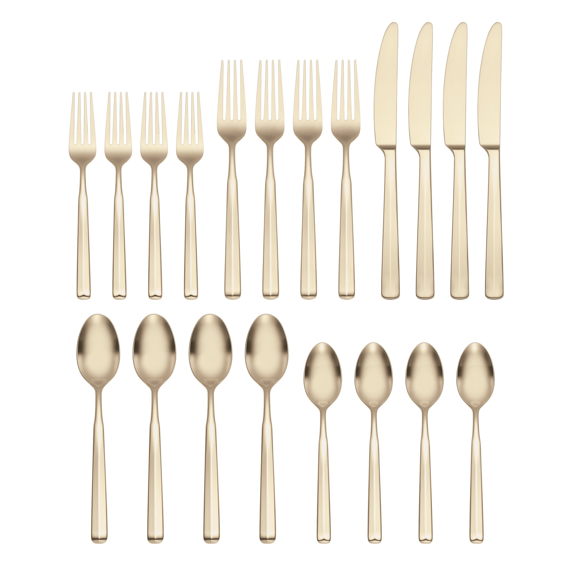 Lenox Everyday Flatware Ryder Champagne Satin 20-Piece Flatware Set - Image 3