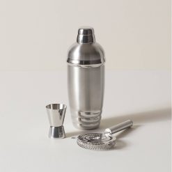 Lenox Everyday Flatware Tuscany Classics Stainless Steel Cocktail Shaker & Strainer Set