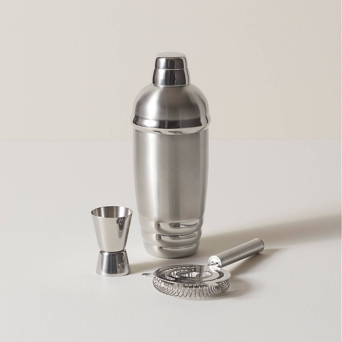 Lenox Everyday Flatware Tuscany Classics Stainless Steel Cocktail Shaker & Strainer Set