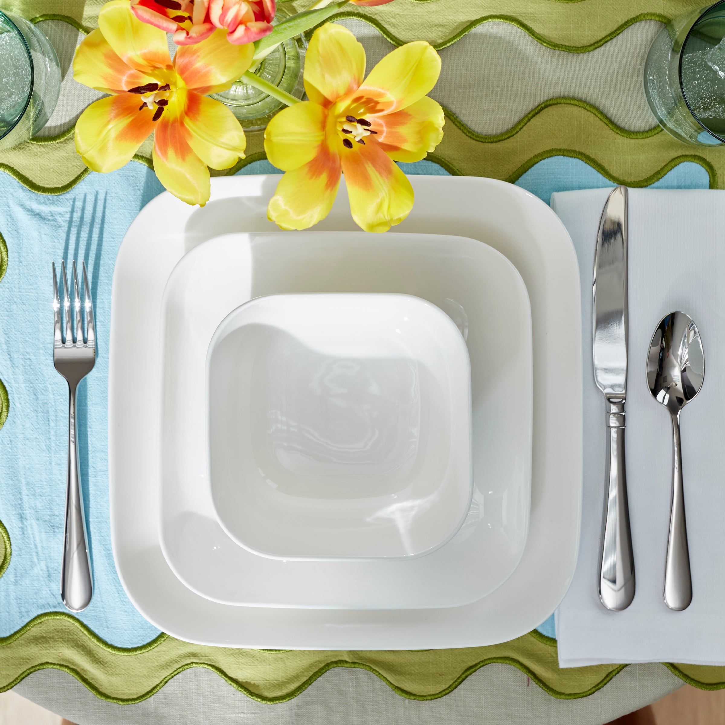 Lenox Everyday Flatware Studio 1414 Square 12-Piece Dinnerware Set - Image 4