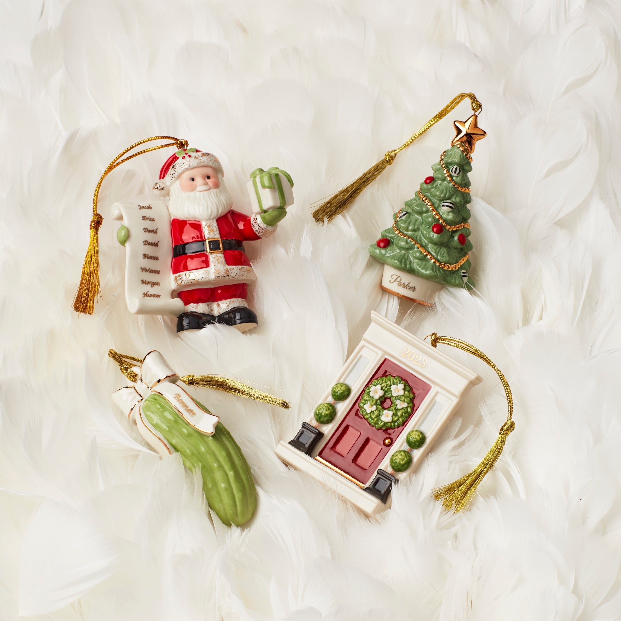 Lenox Everyday Flatware Personalized Naughty & Nice Ornament - Image 3