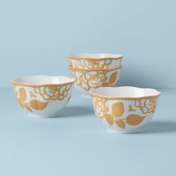 Lenox Everyday Flatware Butterfly Meadow Cottage Rice Bowls, Set of 4
