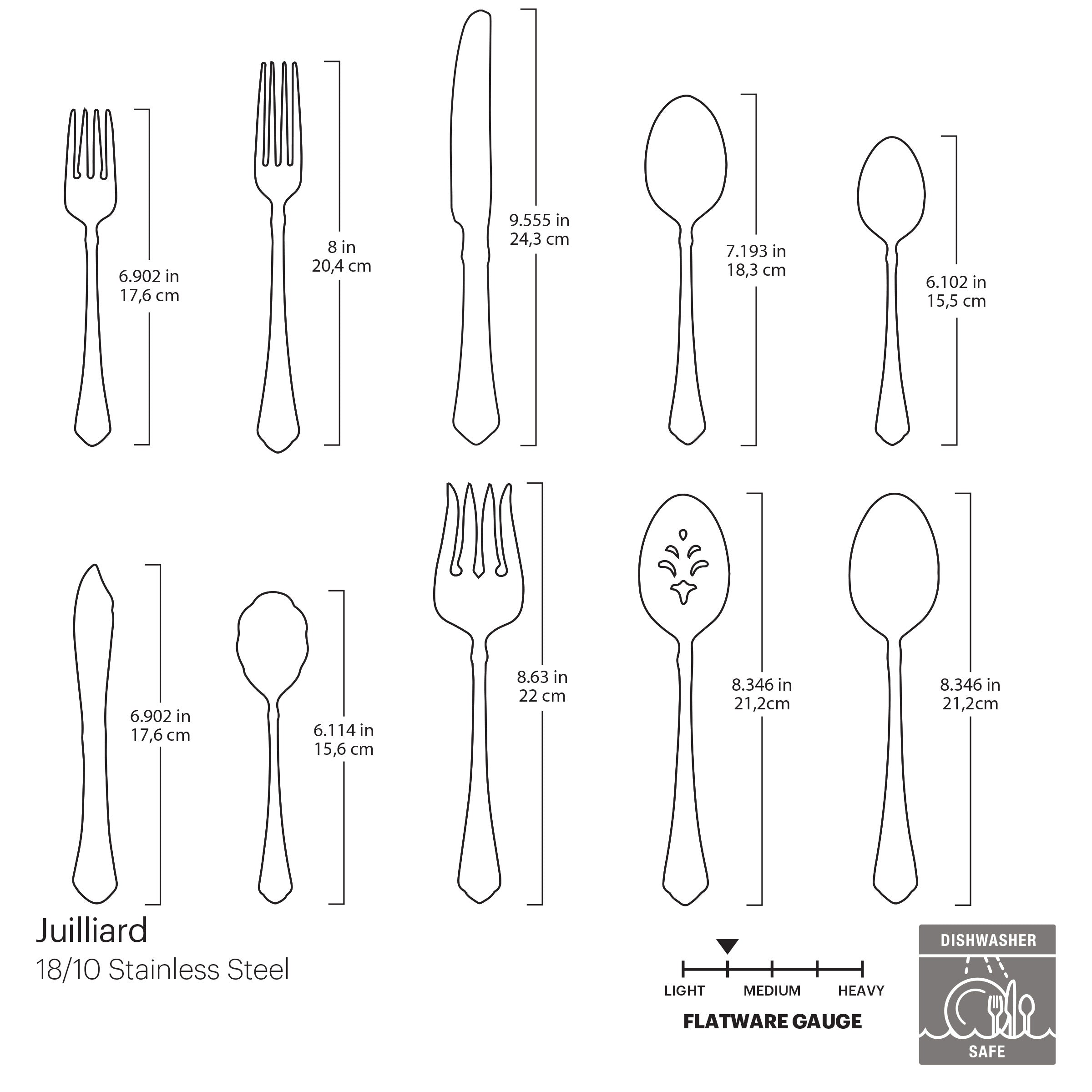 Lenox Everyday Flatware Juilliard 45-Piece Flatware Set - Image 2