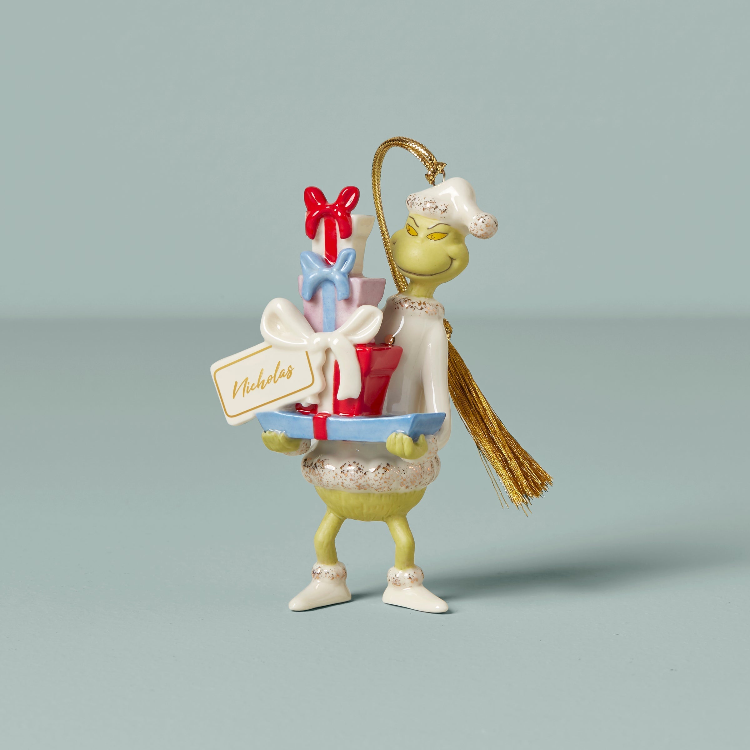 Lenox Everyday Flatware Personalized Grinch Ornament