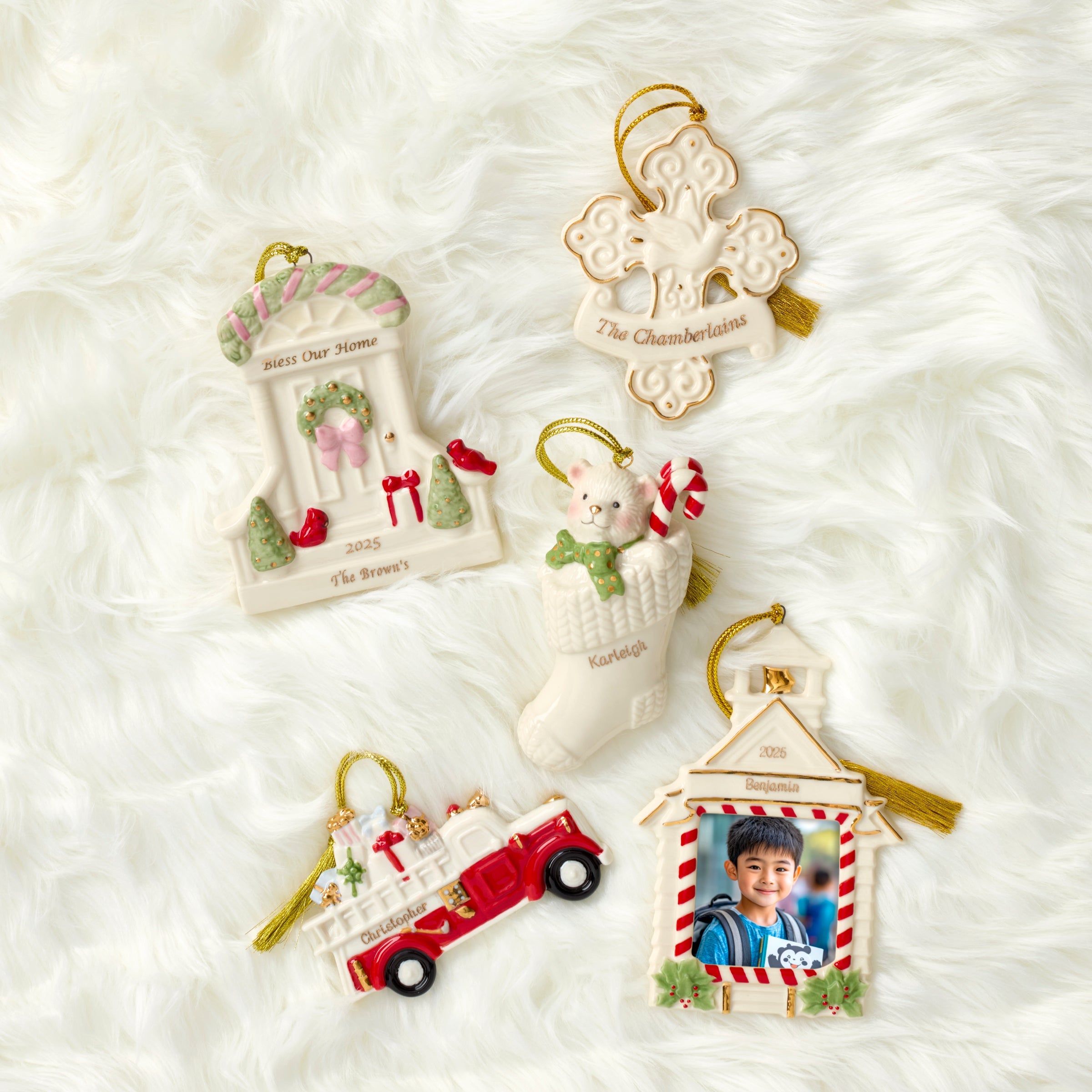 Lenox Everyday Flatware Personalized School Time Memories Ornament - Image 2