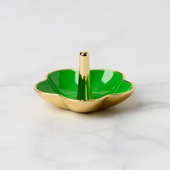 Lenox Everyday Flatware Make It Pop Green Metal Ring Dish