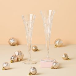 Alternative view of Lenox Everyday Flatware Hudson Crystal Toasting Flutes, Set of 2