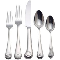 Lenox Everyday Flatware Sea Shell 5-Piece Place Setting