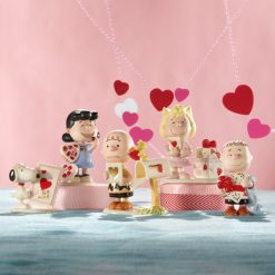 Alternative view of Lenox Everyday Flatware Peanuts 5-Piece Valentine's Figurine Set