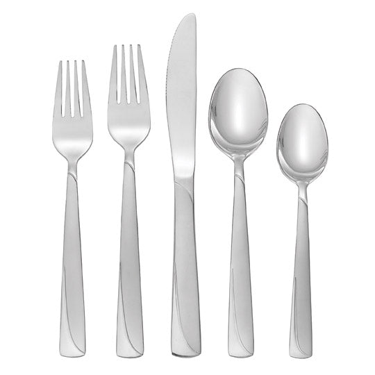Lenox Everyday Flatware Madeline 51-Piece Flatware Set with Caddy