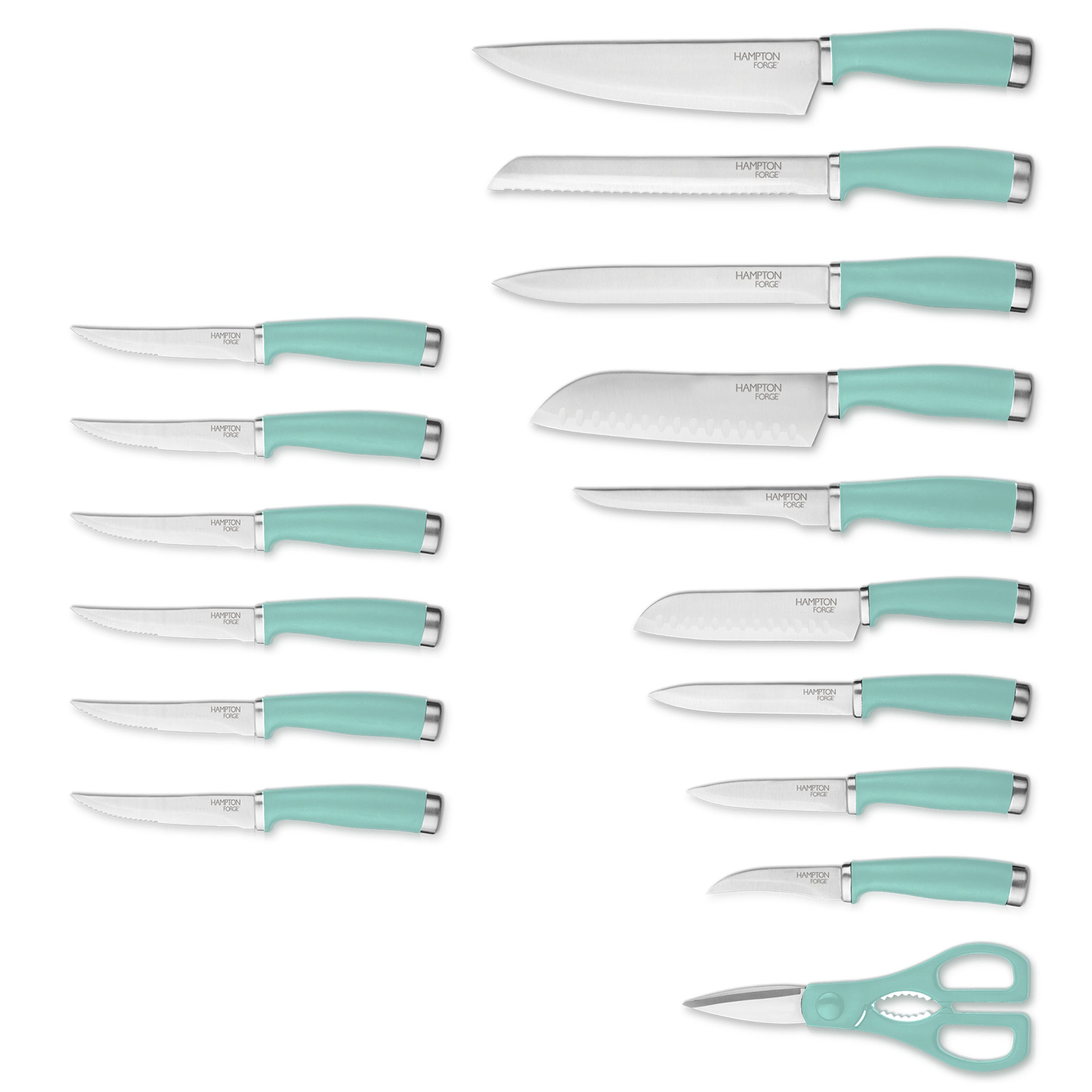Lenox Everyday Flatware Epicure Pistachio 17-Piece Cutlery Block Set - Image 4