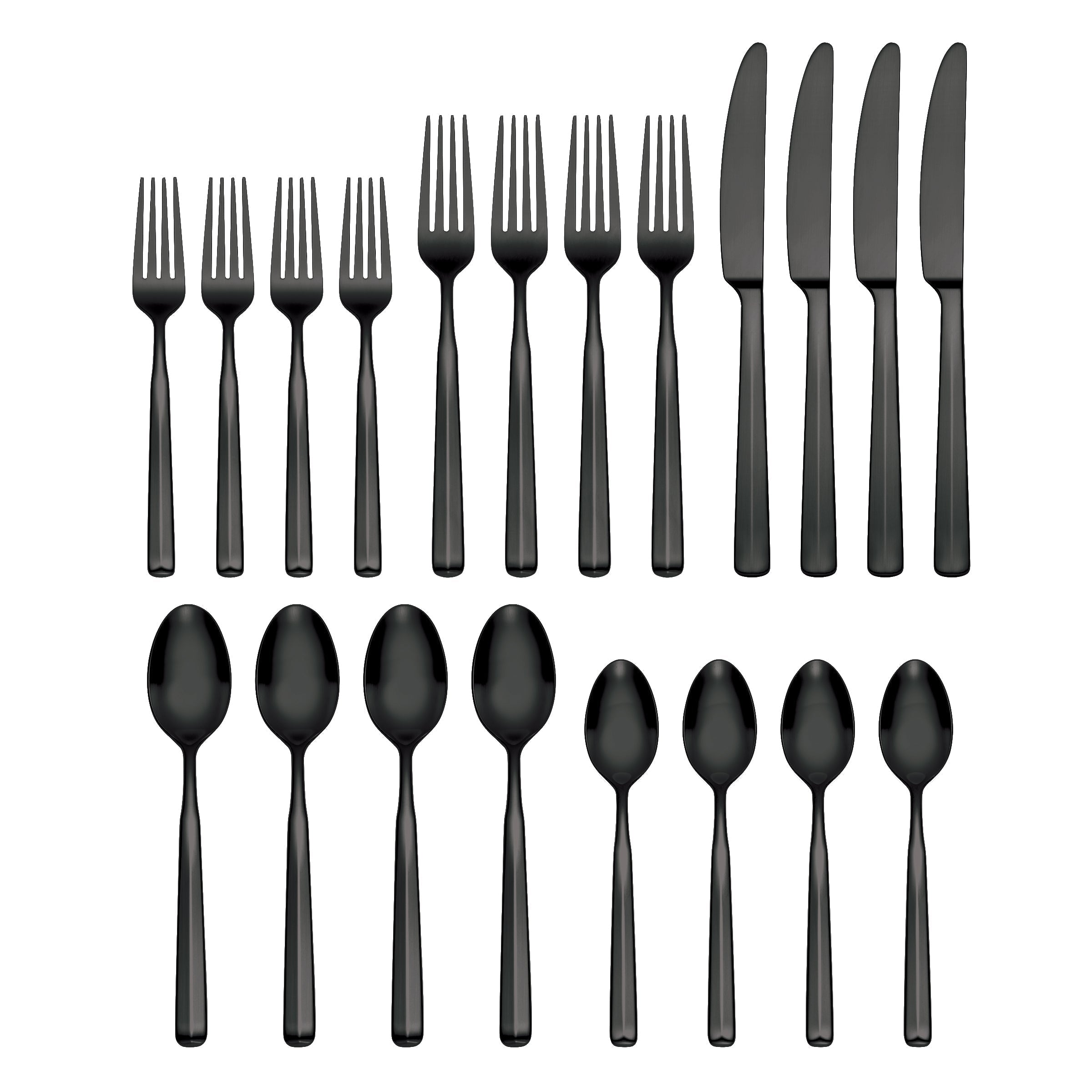 Lenox Everyday Flatware Ryder Black Satin 20-Piece Flatware Set - Image 2