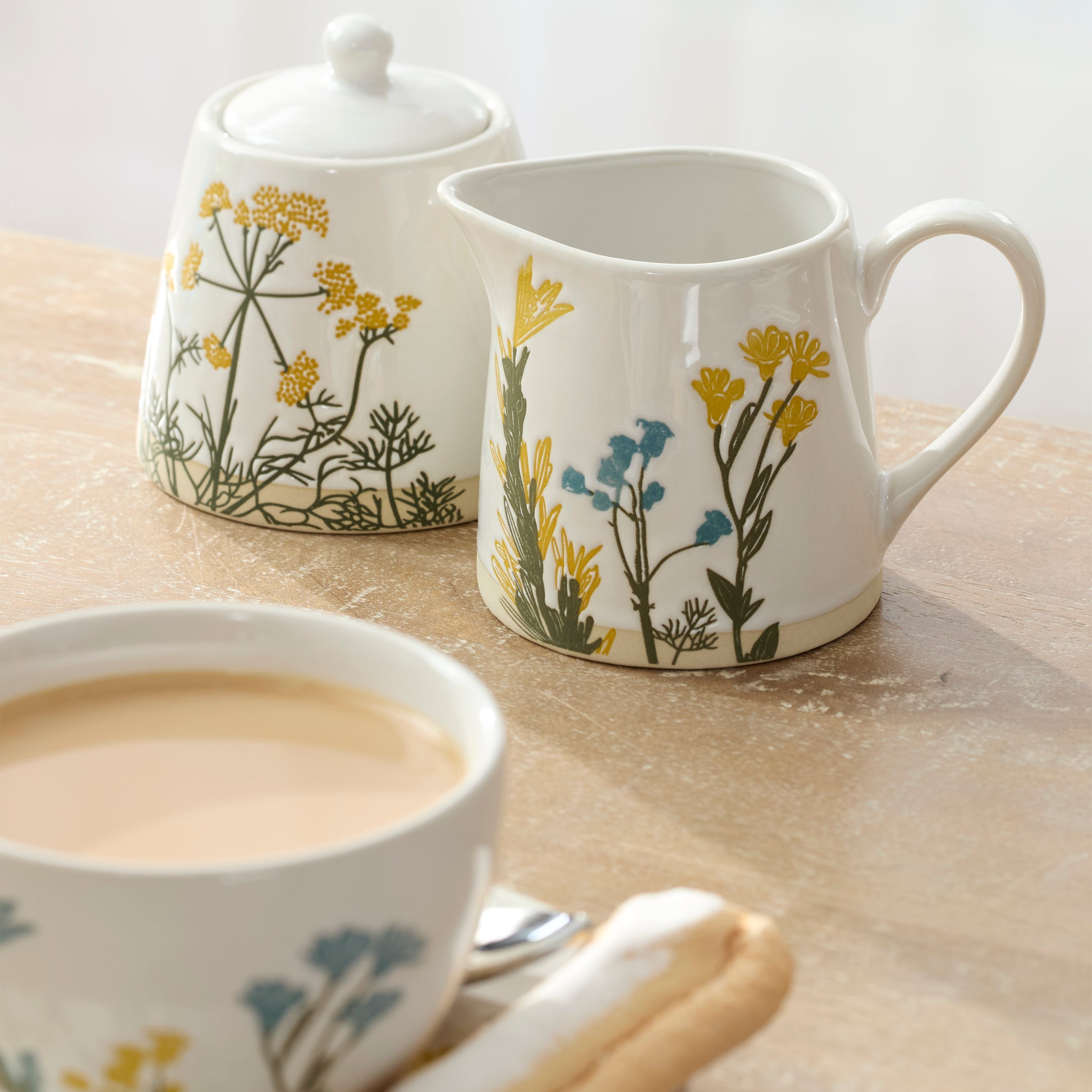 Lenox Everyday Flatware Wildflowers Sugar & Creamer Set - Image 4