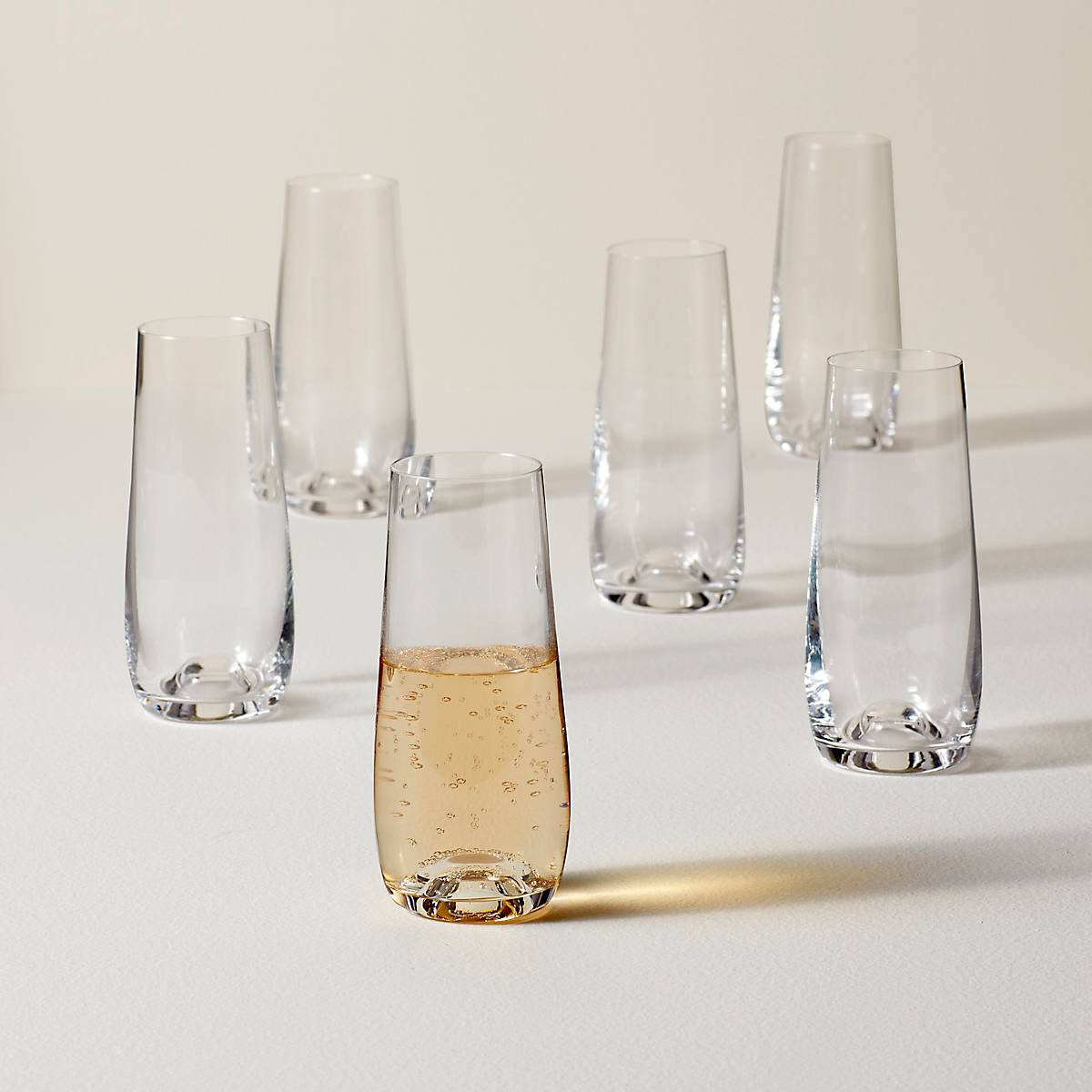 Lenox Everyday Flatware Tuscany Classics Stemless Flute Glasses, Set of 6 - Image 2