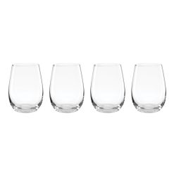 Lenox Everyday Flatware 5 O'Clock Stemless Wine Glasses, Set of 4
