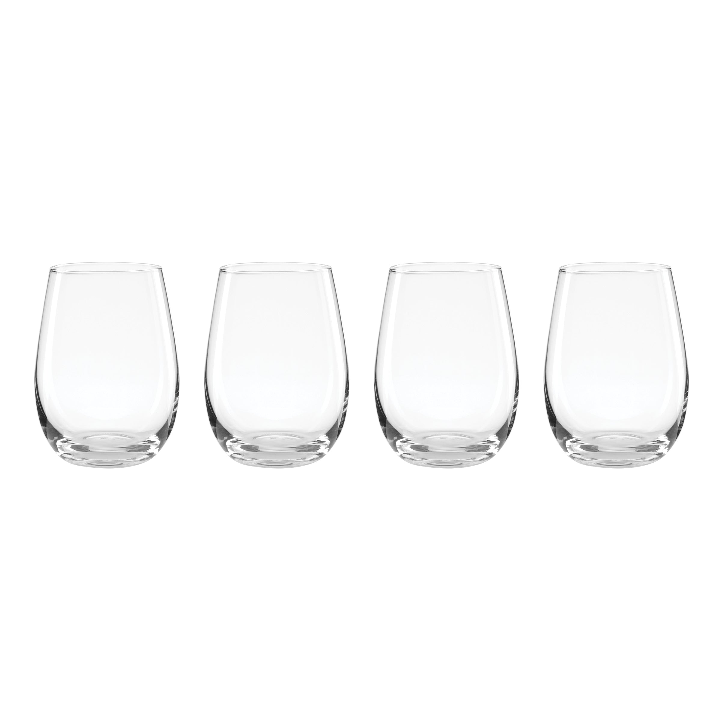 Lenox Everyday Flatware 5 O'Clock Stemless Wine Glasses, Set of 4