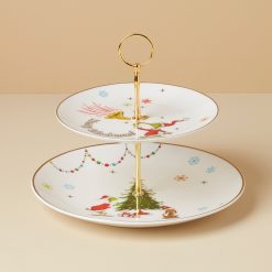 Lenox Everyday Flatware Merry Grinchmas 2-Tiered Server