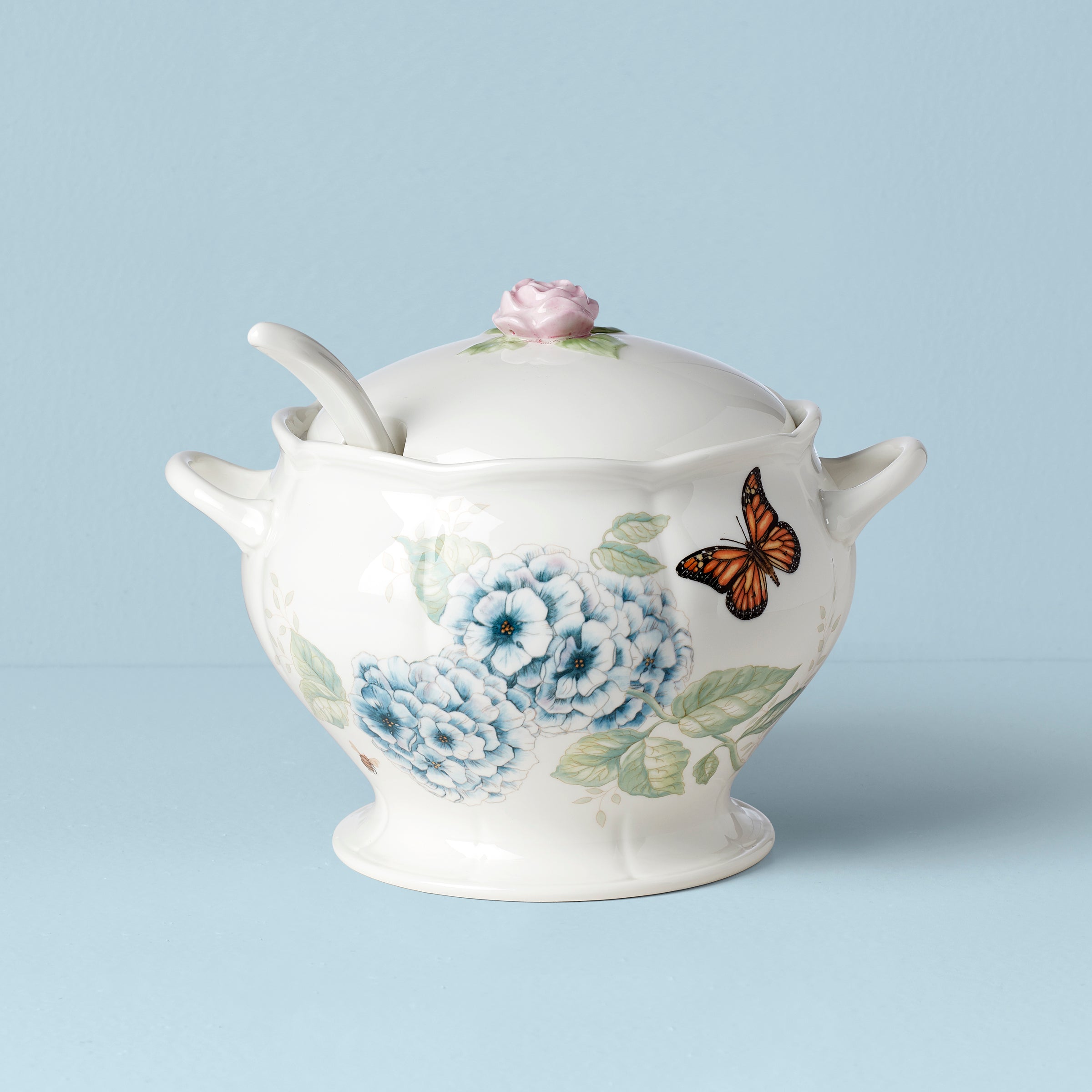 Lenox Everyday Flatware Butterfly Meadow 2-Piece Tureen & Ladle Set - Image 2