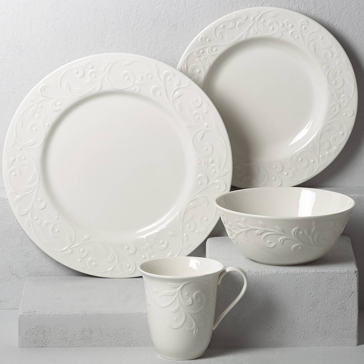 Lenox Everyday Flatware Opal Innocence Carved 4-Piece Place Setting - Image 7