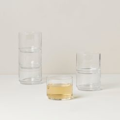 Alternative view of Lenox Everyday Flatware Tuscany Classics Stackable Clear Short Glasses, Set of 6